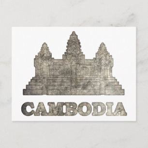 Postal Camboya vintage