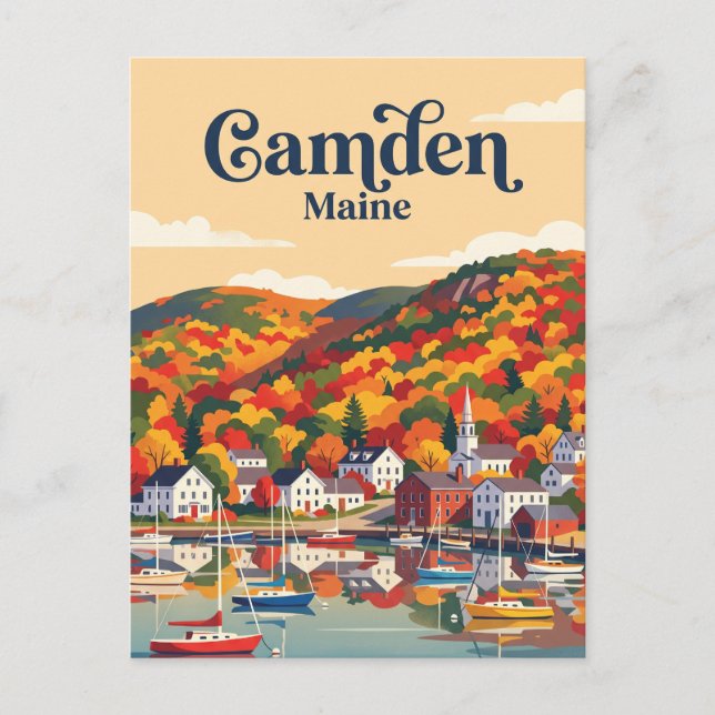 Postal Camden, Maine, EE. UU. (Anverso)