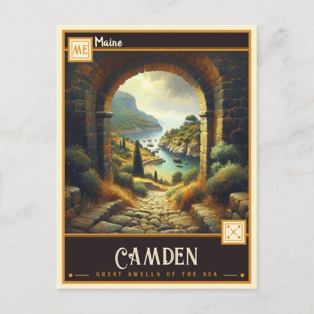 Postal Camden, Maine | Vintage (Anverso)