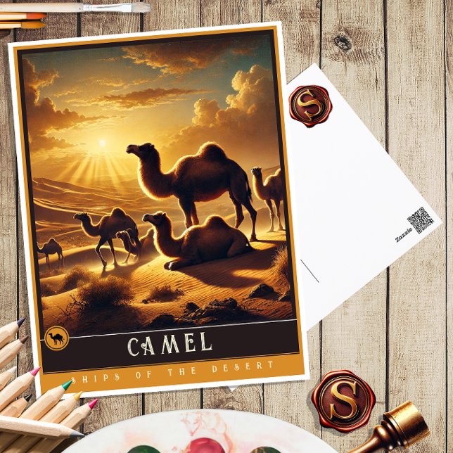 Postal Camel | Postcarta de animales de cosecha de cosech (Subido por el creador)