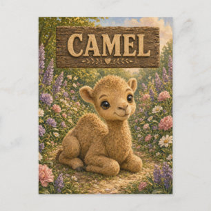 Postal Camello Cuaderno De Cuentos De Bebé Tierno Animal