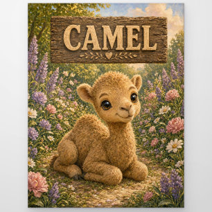 Postal Camello Cuaderno De Cuentos De Bebé Tierno Animal