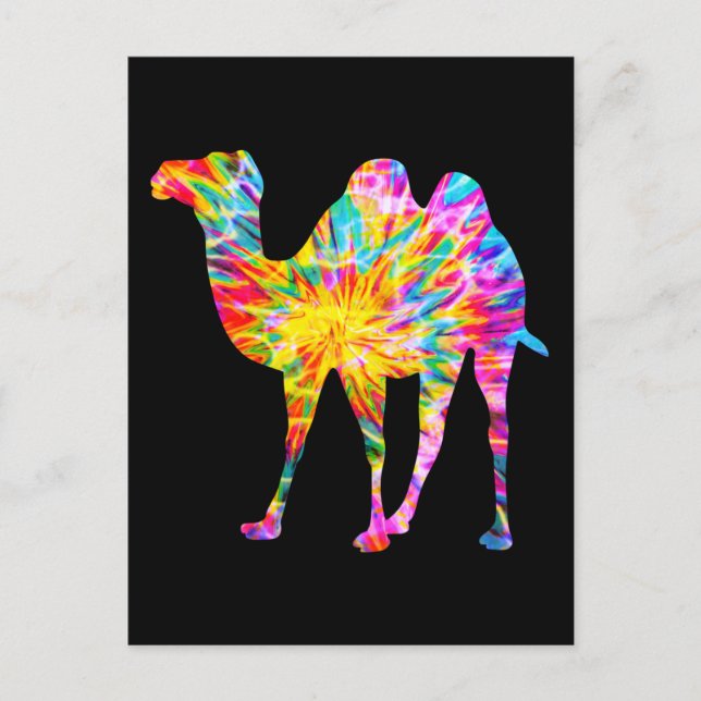 POSTAL CAMELLO TIE DYE (Anverso)