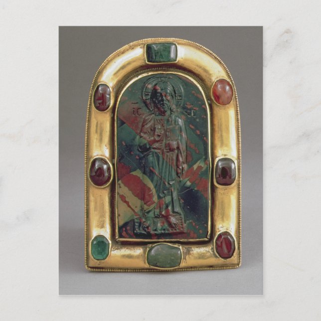 Postal Cameo de Cristo bendiciendo (Anverso)