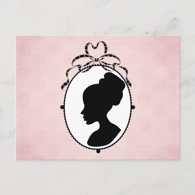 Postal Cameo de estilo victoriano de los años 60 (Anverso)