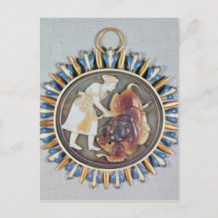 Postal Cameo que representa al emperador Shah Jahan matan