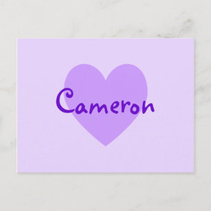 Postal Cameron en morado
