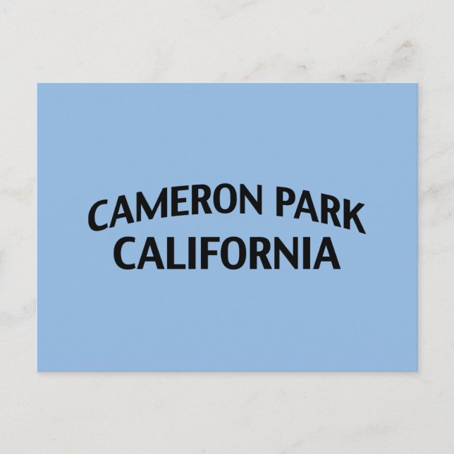 Postal Cameron Park California (Anverso)