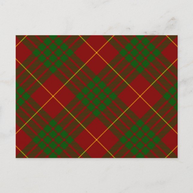 Postal Cameron tartan green (Anverso)