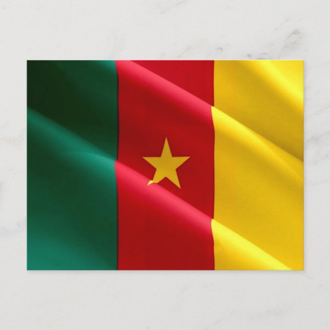 Postal Camerún - Bandera de Camerún - (Anverso)
