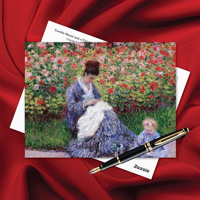 Postal Camille Monet Child Garden Argenteuil (Subido por el creador)