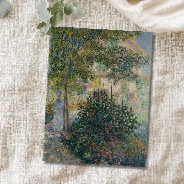 Postal Camille Monet en Garden Argenteuil (Subido por el creador)