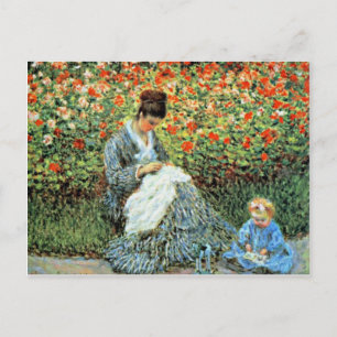 Postal Camille Monet y el Día de la Madre Infantil