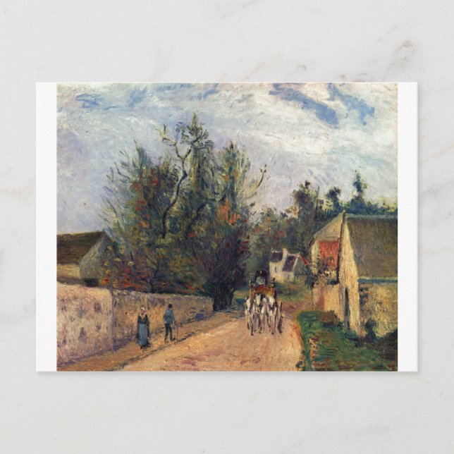 Postal Camille Pissaro - Entrenador, Emery 1877 aceite de (Anverso)