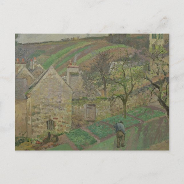 Postal Camille Pissarro | Altura de la ermita, Pont (Anverso)