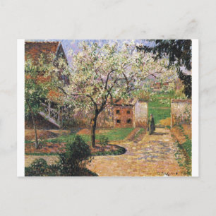 Postal Camille Pissarro - Árbol de ciruelas 1894 Eragny