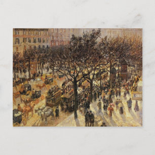 Postal Camille Pissarro - Boulevard des Italiens Tarde