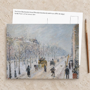 Postal Camille Pissarro - Boulevares Exteriores, Efecto d