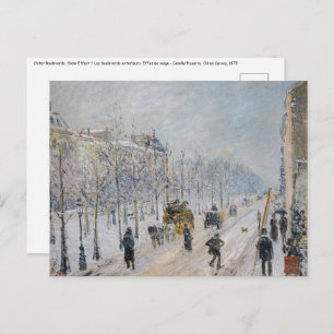 Postal Camille Pissarro - Boulevares exteriores, efecto n