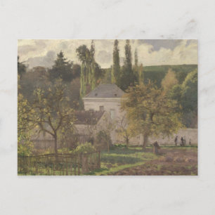 Postal Camille Pissarro Casa en la ermita, Pontois