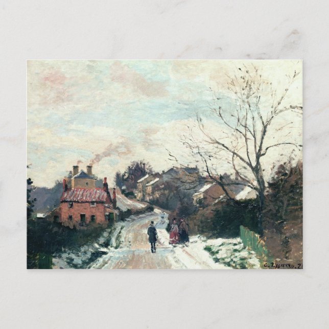 Postal Camille Pissarro | Colina Fox, Alta Norwood, 1870 (Anverso)