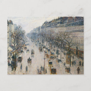 Postal Camille Pissarro - El Boulevard Montmartre