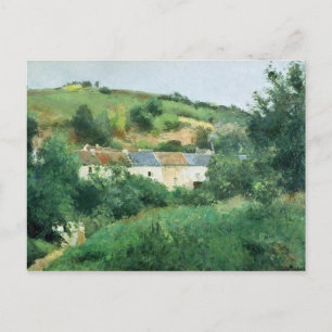 Postal Camille Pissarro   El camino en la aldea, 1875