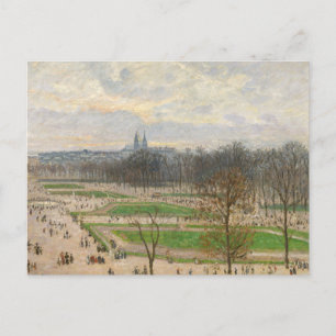 Postal Camille Pissarro - El Jardín de las Tullerías