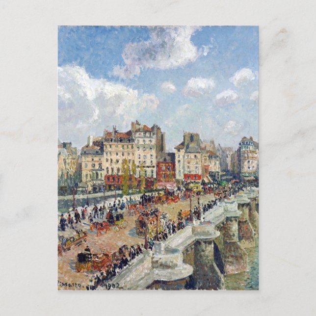 Postal Camille Pissarro El Pont-Neuf (Anverso)
