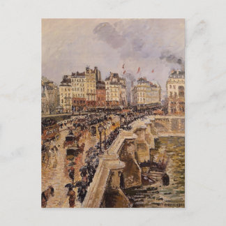 Postal Camille Pissarro - El Pont Neuf, Tarde Lluviosa