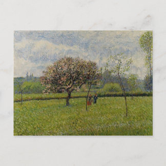 Postal Camille Pissarro - Flores de manzanos en Eragny