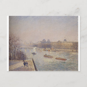 Postal Camille Pissarro - helado matutino de invierno de