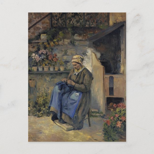 Postal Camille Pissarro - Madre Jolly (Anverso)