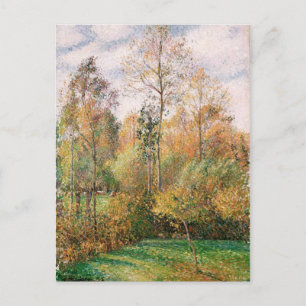 Postal Camille Pissarro - Otoño, Poplars, Eragny