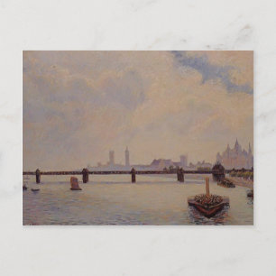 Postal Camille Pissarro - Puente Charing Cross, Londres
