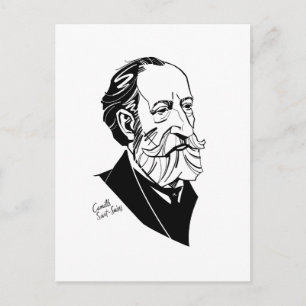Postal Camille Saint-Saëns