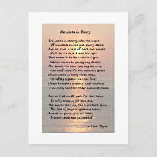 Postal Camina En Belleza/Postal Sunset De Mayo De Cabo