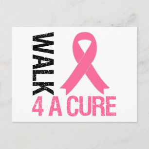 Postal Camina por una cura contra el cáncer de mama
