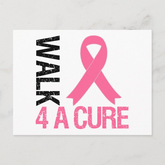Postal Camina por una cura contra el cáncer de mama (Anverso)