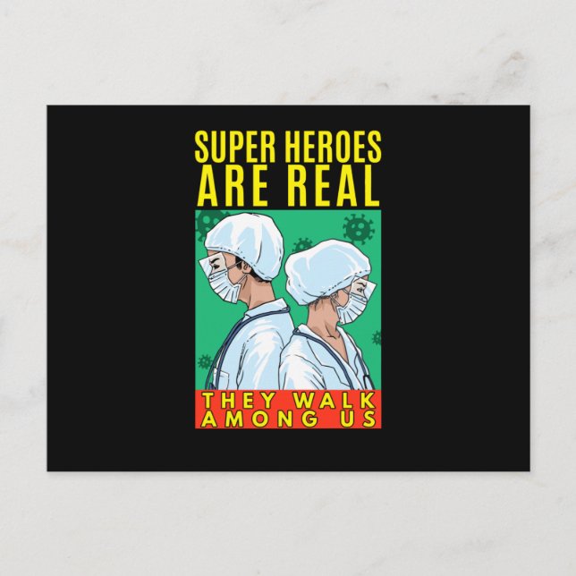 Postal Caminan entre nosotros (Anverso)