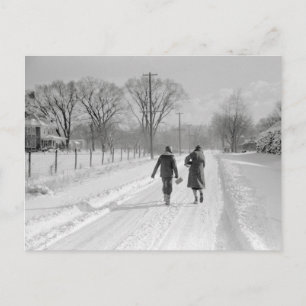 Postal Caminando a Casa Desde la Escuela, 1940