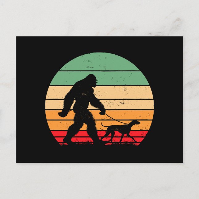 Postal Caminando a pie grande Alemania Shorthal Pointer D (Anverso)