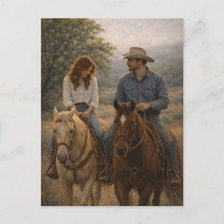 Postal Caminando al paso | Arte de caballos occidentales 
