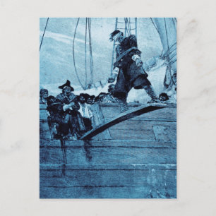 Postal Caminando el tablón