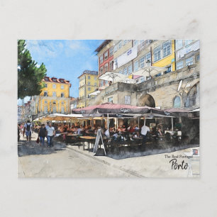 Postal Caminando en Porto- Portugal