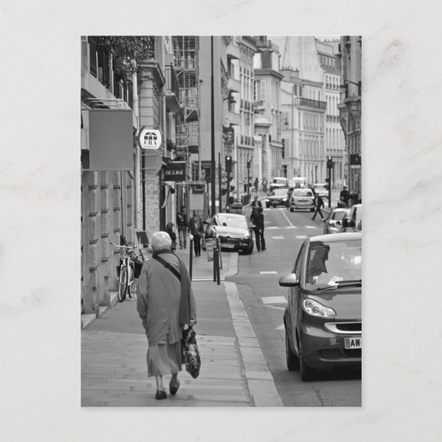 Postal Caminando por París (Anverso)