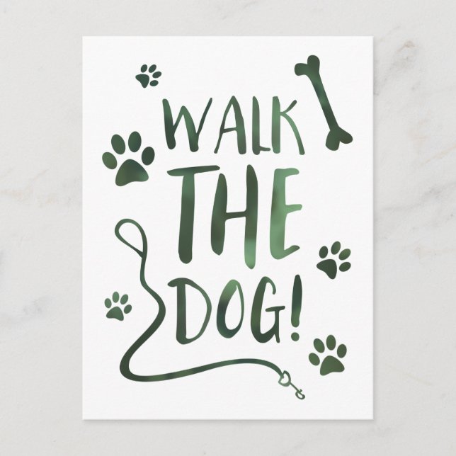 Postal caminar al perro (Anverso)