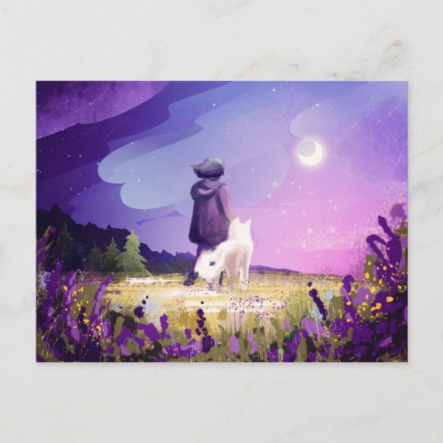 Postal Caminar con un amigo (Anverso)