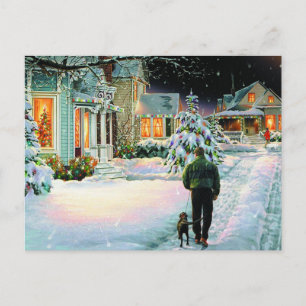 Postal Caminar En La Nieve