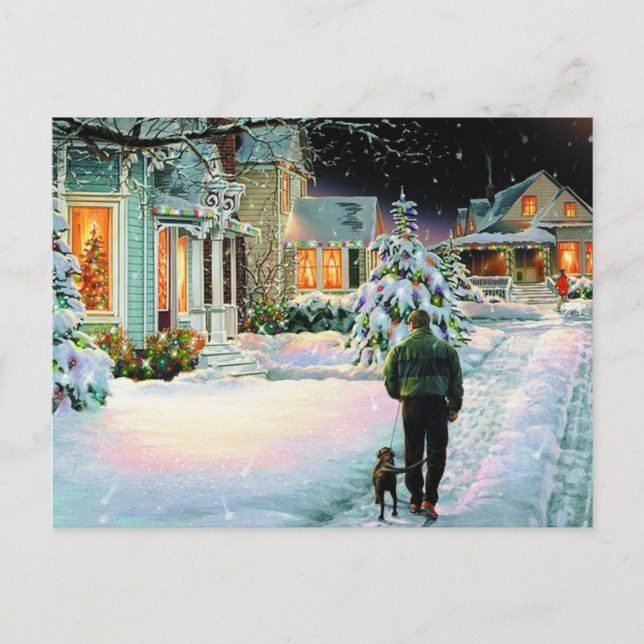 Postal Caminar En La Nieve (Anverso)